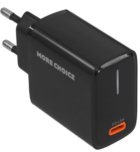 Изображение товара Зарядное устройство More Choice NC60 с USB-C мощность 20 Вт быстрое заряжение