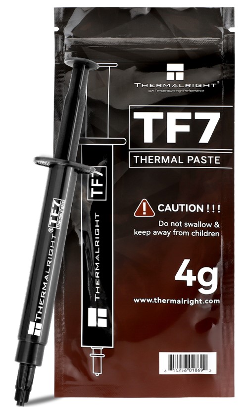 

Термопаста Thermalright TF7-4G 4 грамма, 12.8 Вт/(м·K), -150/250С, TF7-4G
