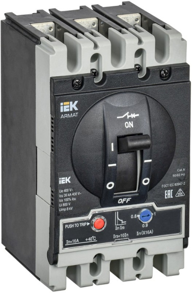 Автоматический выключатель IEK AR-MCCB-3S-035-0016A-ATUC