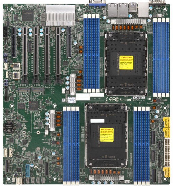 Материнская плата,Supermicro,MBD-X14DBI-T-B