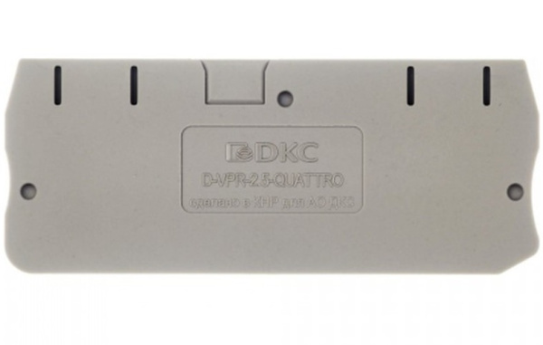 Изображение товара Торцевой изолятор DKC D-VPR-2.5-QUATTRO для клемм с Push-in зажимом