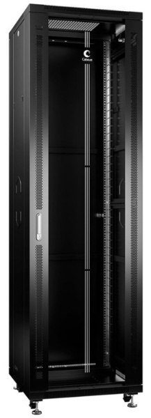 Изображение товара Шкаф для оборудования Cabeus SH-05C-42U60/60-BK Черный с прозрачной дверью
