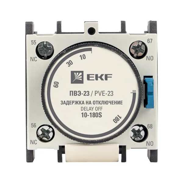 

Приставка выдержка времени отключения EKF ctr-st-23 ПВЭ-23 10-180сек NO+NC, ctr-st-23