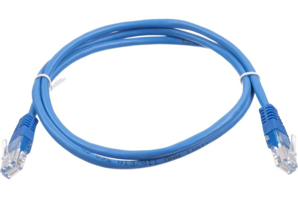 фото Кабель патч-корд U/UTP 5e кат. 1м W&T WT-2038A1 blue в Красноярске