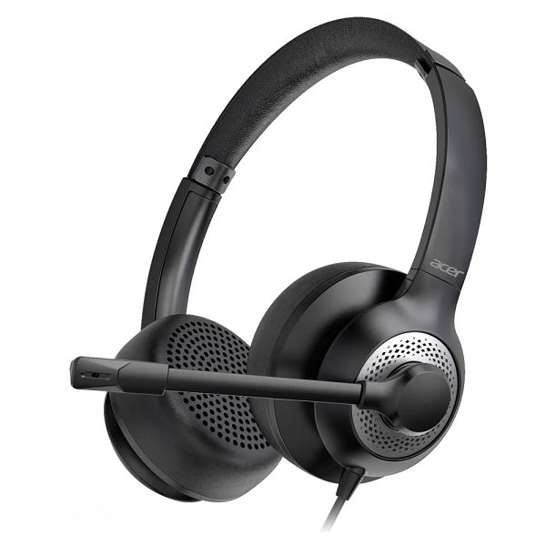 

Гарнитура проводная Acer OHW309 ZL.HDSEE.004 черная, 1.6м, накладная, USB, оголовье, OHW309