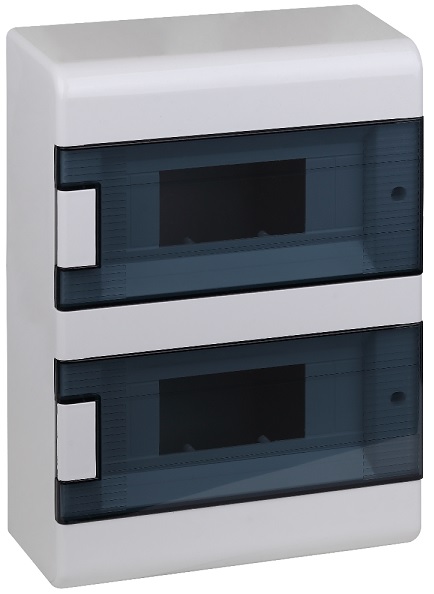 

Бокс навесной RUVinil 68018 18 мод цвет: бел. дверь x2: дым, 68018