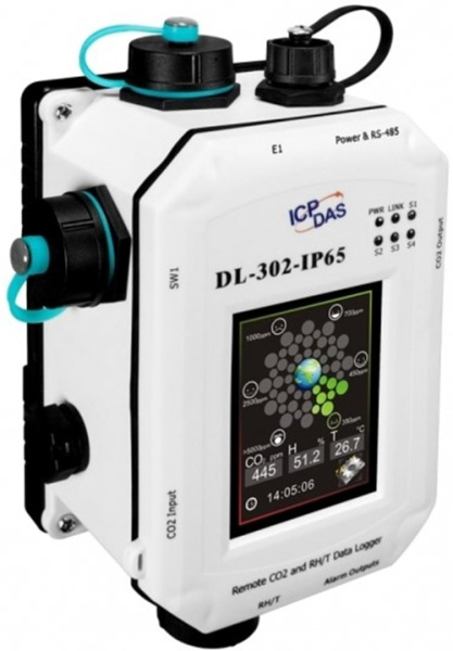 Изображение товара Промышленный датчик окружающей среды ICP DAS DL-302-IP65 CR с Safety Alarm