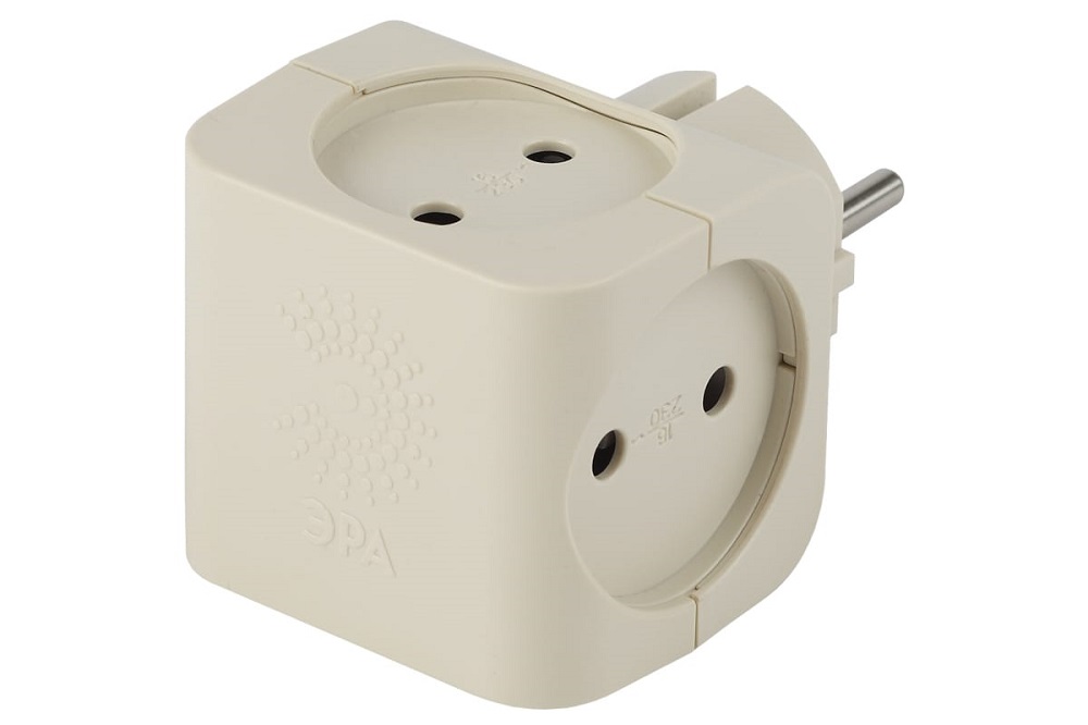 

Тройник ЭРА Б0008206 SP-4-I Слоновая кость Тройник 4гн, без заземления, Б0008206