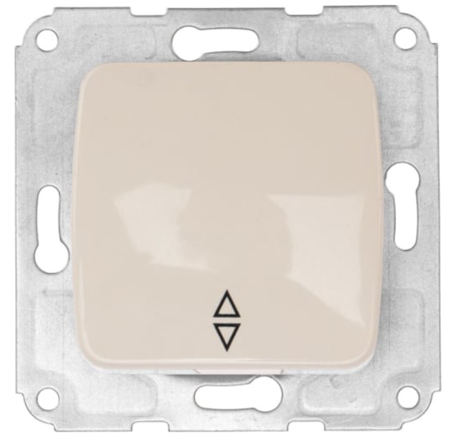 

Выключатель KRANZ KR-78-0235 DEA (переключатель) 1кл прох. с/у 10А мех. бежевый, KR-78-0235