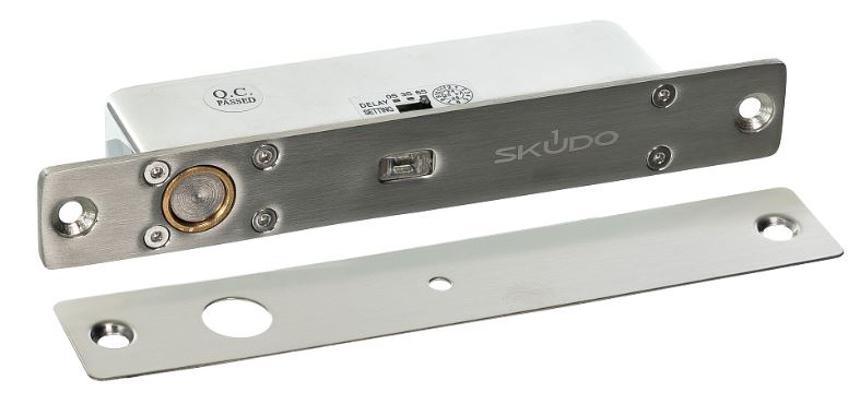 Замок электромеханический Skudo SK-EMB-V145M врезной, сила удержания 1200 кг. Питание 12В/24В пост., потребляемый ток при 12В (активация/удержание): 1