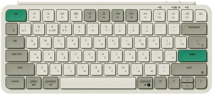 

Клавиатура Wireless Keychron B1 Pro B1P-K12 ультратонкая, 77 клавиш, ножничные переключатели, цвет Retro Green, B1 Pro