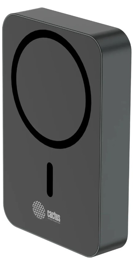 

Аккумулятор внешний портативный Cactus CS-PBFSTA-10000_MAK 10000mAh 22.5W 4.5A USB-C беспров.зар. серый, CS-PBFSTA-10000_MAK