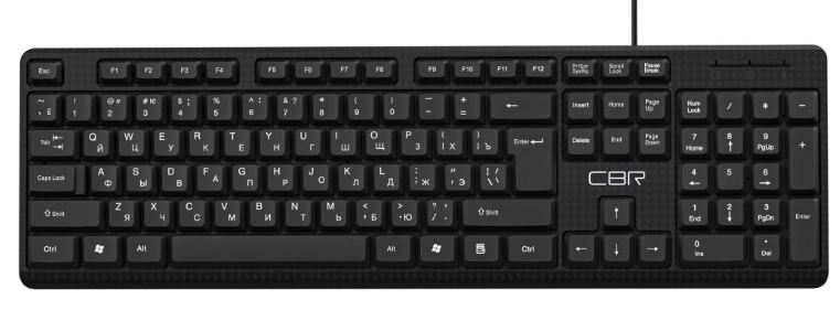 

Клавиатура CBR KB 111 Carbon USB, 104 кл., офисн., 1,5 м, поверхность под карбон, KB 111