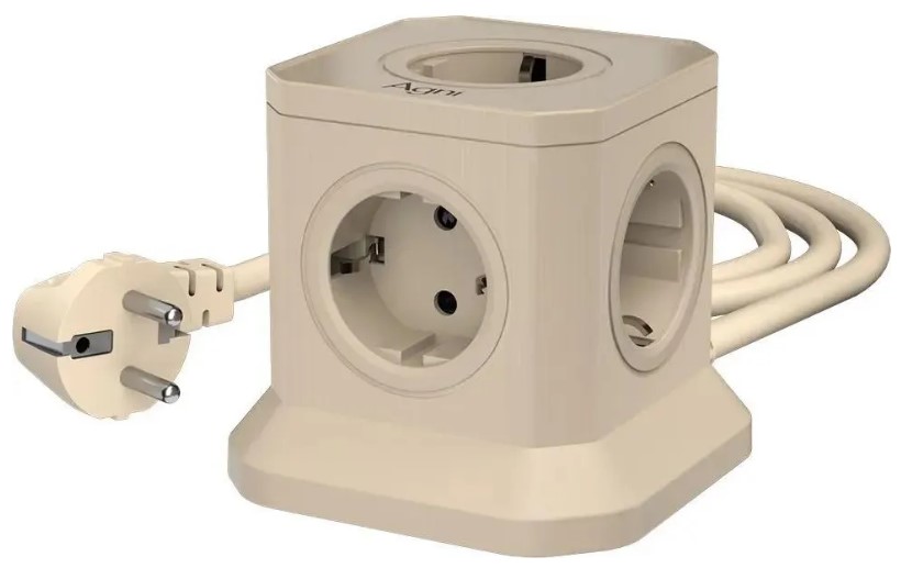 

Сетевой фильтр AGNI TP-VE4U5E-3m-ivory 5 розеток, 16А, 4000Вт, 220-250В, 3 м, 3x1,5mm2, слоновая кость, TP-VE4U5E-3m-ivory