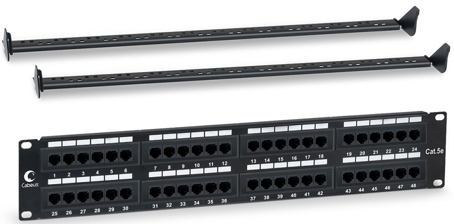 фото Патч-панель  Cabeus PL-48-Cat.5e-Dual