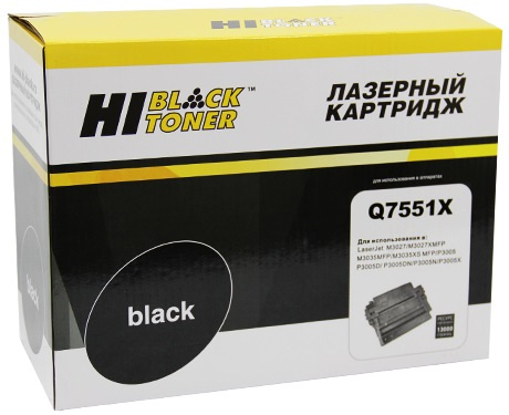 Изображение товара Картридж Hi-Black Q7551X для HP лазерных принтеров и МФУ