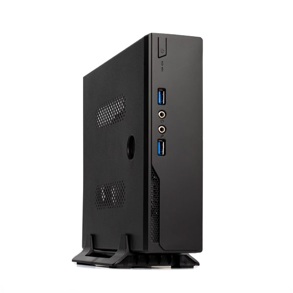 

Корпус mini-ITX Foxline FL-103-AD120-DC черный, 120W, 2x USB 3.0, audio, slim, FL-103-AD120-DC