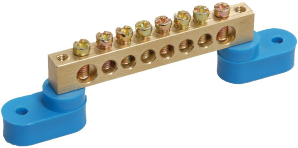 Изображение товара Шина нулевая IEK YNN10-69-8C2-K07 с изолятором для электромонтажа