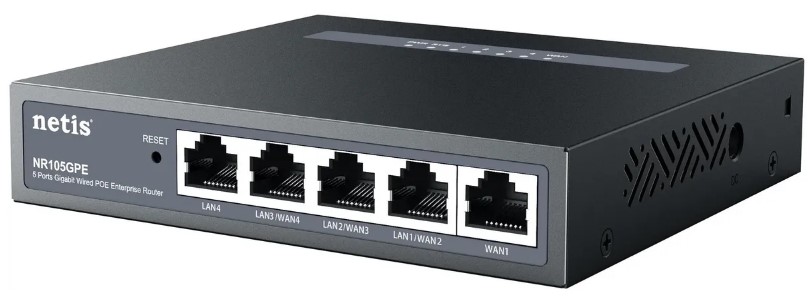 

Маршрутизатор Netis NR105GPE 10/100/1000BASE-T черный, NR105GPE