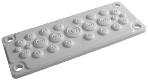 

Кабельный ввод пластиковый DKC R5HTC25 V0 UL94, IP65, +130 ..- 40, 25 отверстий (тип FL21), "RAM Block", R5HTC25