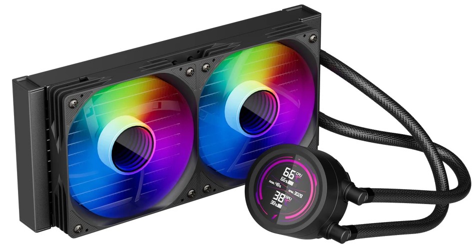 

Система охлаждения жидкостная 1STPLAYER TS4 240 Black TS4-240-BK (2*120mm), TS4 240 Black