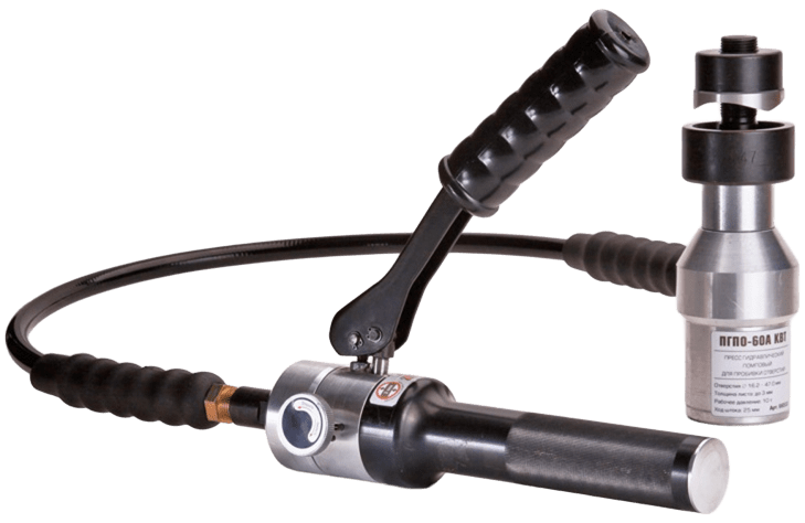 

Пресс гидравлический КВТ 66533 помповый для пробивки отверстий ПГПО-60А серия ПРОФИ, 66533