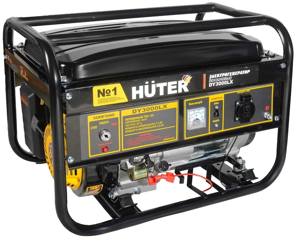 

Генератор бензиновый Huter DY3000LX 64/1/10 электростартер, DY3000LX