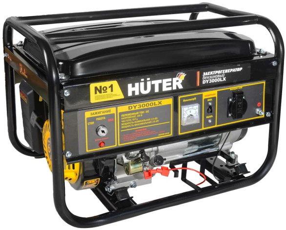 Изображение товара Бензиновый генератор Huter DY3000LX с электростартером 5.5 кВт