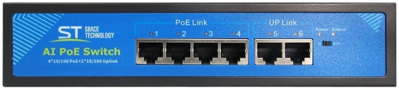 

Коммутатор Space Technology ST-S140POE (версия 2) сетевой 6 портовый с РоЕ; 4хRJ-45 PoE 10/100 Мбит/с, IEEE 802.3af/at, 2хRJ-45 Uplink 10/100 Мбит/с;, ST-S140POE (версия 2)