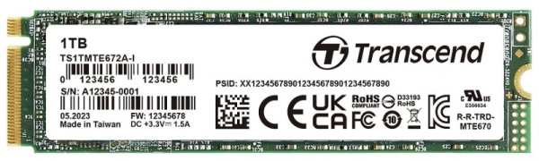 Изображение товара Промышленный SSD Transcend TS1TMTE672AI-VS1 1024 ГБ надежное решение