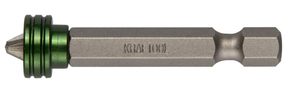 

Бита Kraftool Expert 26128-2-50-1 Kraftool с магнитным держателем-ограничителем PH2 50мм. 1шт., Expert