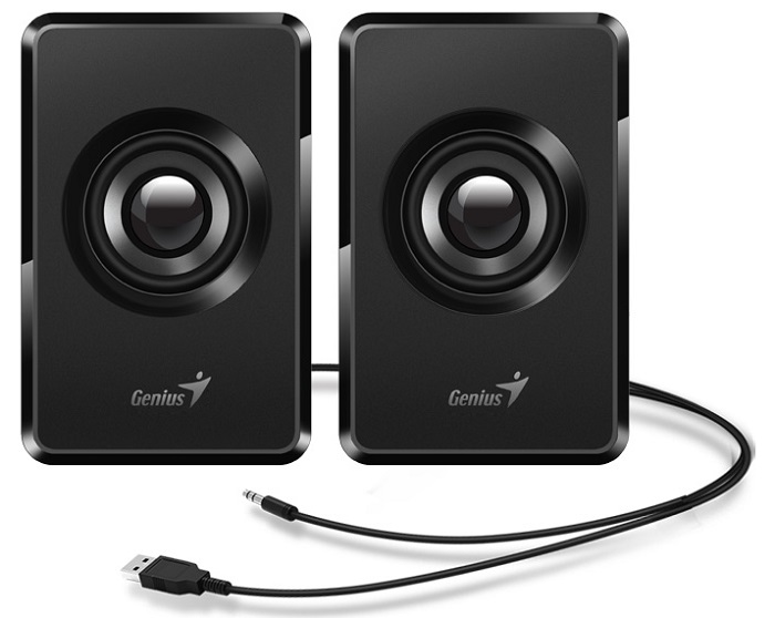

Портативная акустика Genius SP-U125 31730042400 black, 2x1.5 Вт, USB, mini jack 3.5, SP-U125