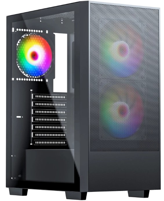 

Корпус ATX ACD Citadel 106 AH-TC6GA-0000 без БП, боковая панель из закалённого стекла, USB 3.0, 2*USB 2.0, Citadel 106
