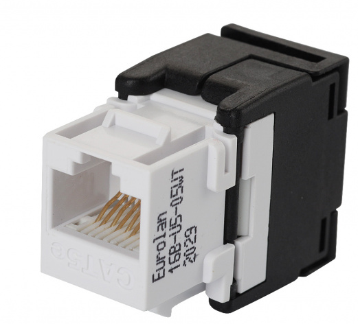 

Модуль Eurolan 16B-U5-05WT UTP категории 5е keystone, безынструментальный, белый, 16B-U5-05WT