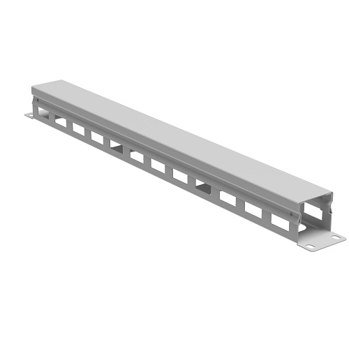 

Кабельный организатор DKC R5CPF1941HE 19" с крышкой и отверстиями 1U, глубина 40 мм, RAL7035, "RAM telecom", R5CPF1941HE