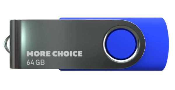 Изображение товара Флеш-накопитель More Choice MF64-4 64ГБ USB 2.0 синий