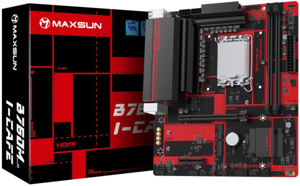 фото Материнская плата mATX MAXSUN MS-B760M I-I-CAFE в Омске
