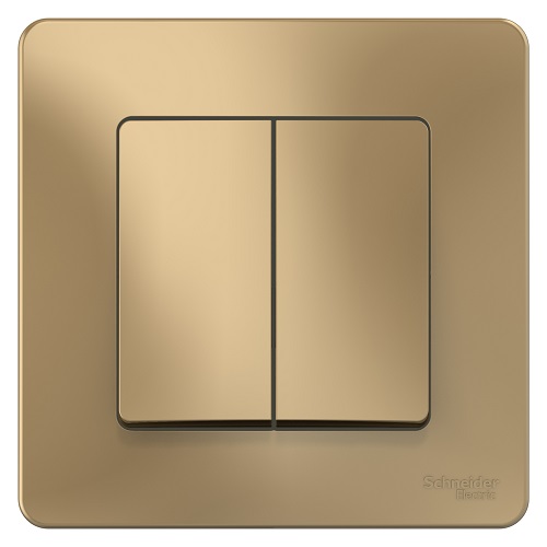 

Переключатель Schneider Electric BLNVS106604 2-клавишный, 10А, 250B Титан внутр, BLNVS106604