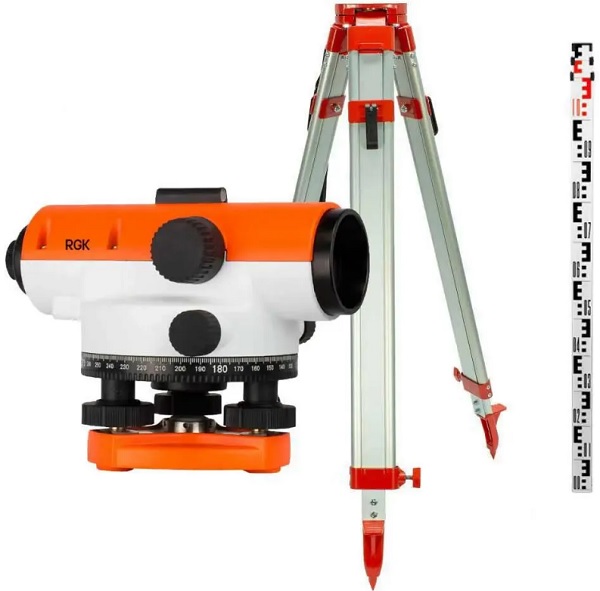 

Нивелир RGK 778220 оптический комплект C-20 + S6-N + S3, 778220