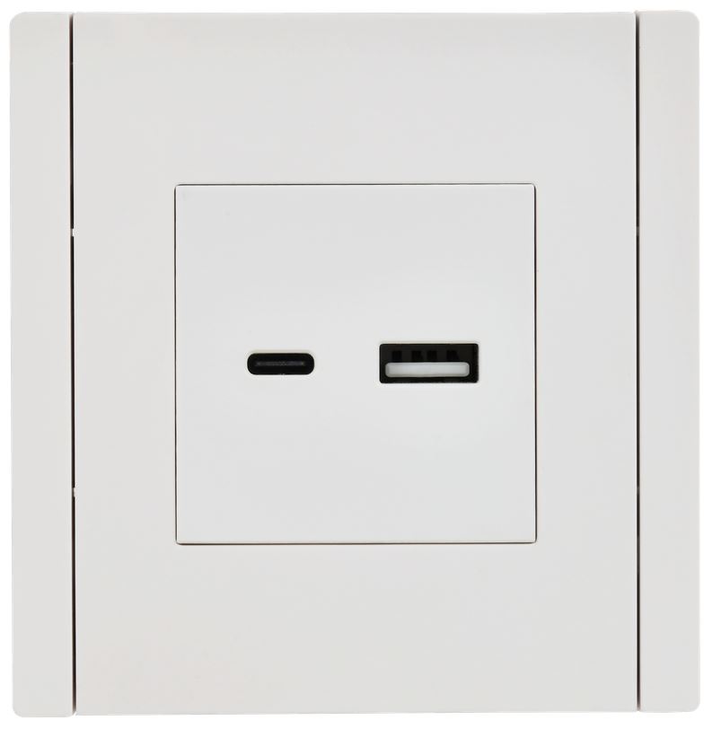 

Розетка USB IEK FP-U22-D31-K01 FORTE&PIANO тип A+тип C 3,1А FP250 белый, FP-U22-D31-K01