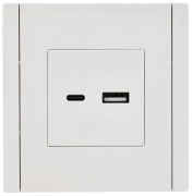 фото Розетка USB IEK FP-U22-D31-K01