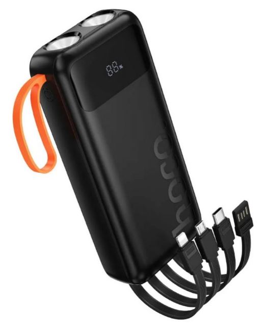 

Аккумулятор внешний Hoco J151A Spirit 6942007653374 20000mAh 3A черный (53374), J151A Spirit