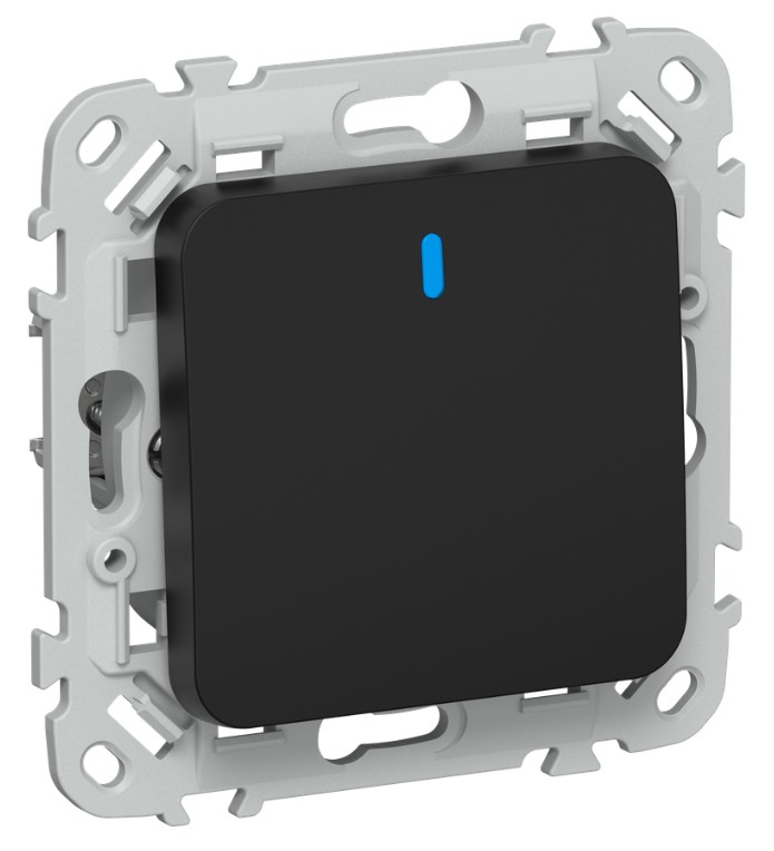 

Переключатель одноклавишный IEK FI-V12-1-10-1-K02 FLITE с индикацией 10А ВС61-1-1-ФлЧ черный, FI-V12-1-10-1-K02