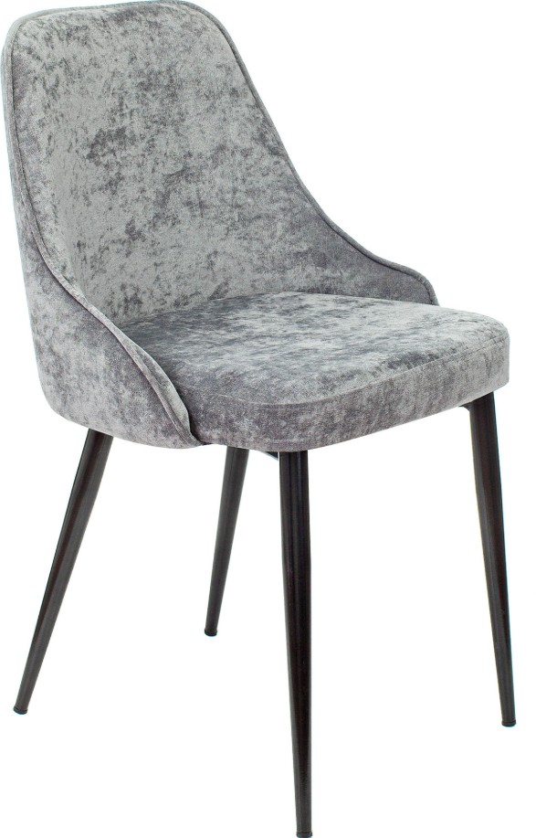 

Стул Бюрократ KF-5_2 KF-5/LT19_2 для дома, комплект 2шт, серый Light 19 металл черный на ножках, KF-5_2