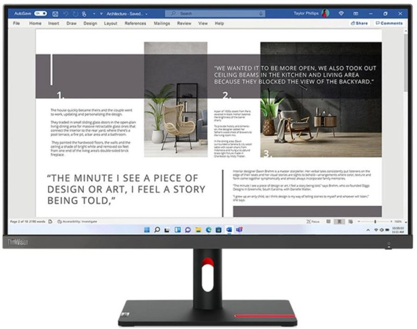фото Монитор 27" Lenovo ThinkVision S27i-30 в Уфе