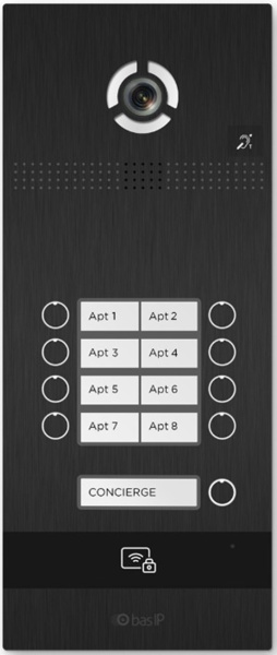 фото Вызывная панель  BAS-IP BI-08FBI Black в Красноярске