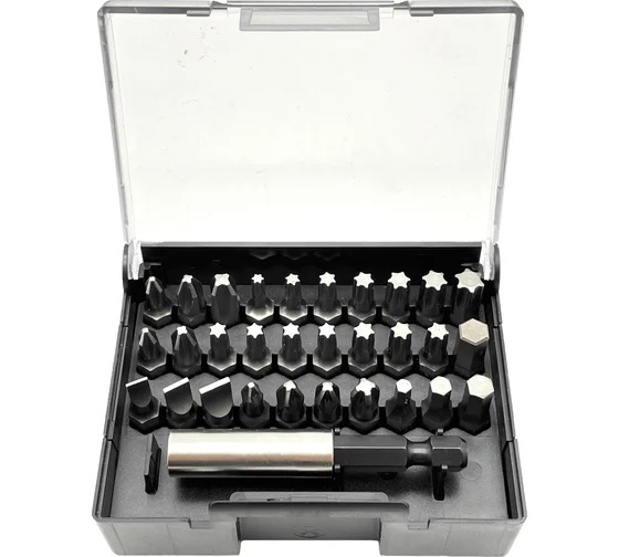 

Набор бит Felo 02013116 SL/PH/PZ/Hex/Tx 30 шт и битодержатель в кейсе, 02013116