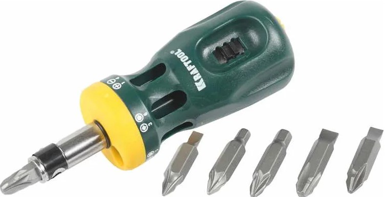 

Отвертка Kraftool BIT LOCK 26161-H13 Kraftool реверсивная с битами, 12-в-1, BIT LOCK