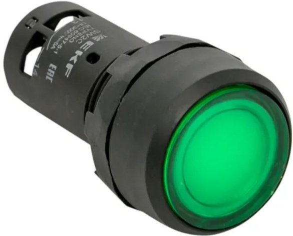 Изображение товара Кнопка EKF sw2c-md-g-24 для управления и индикации, IP54, диаметр 22 мм