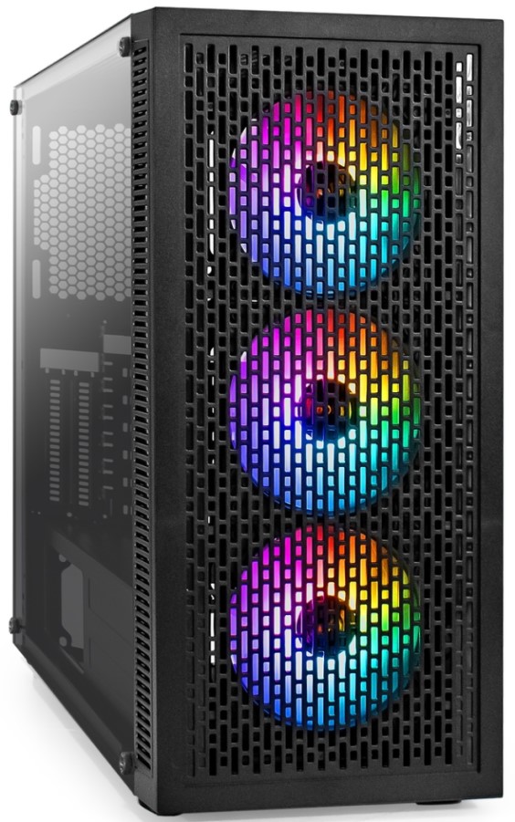 

Корпус ATX Exegate EVO-5001A EX296317RUS черный, БП 500W, боковая панель из закаленного стекла, USB 3.2, 2*USB 2.0, audio, EVO-5001A